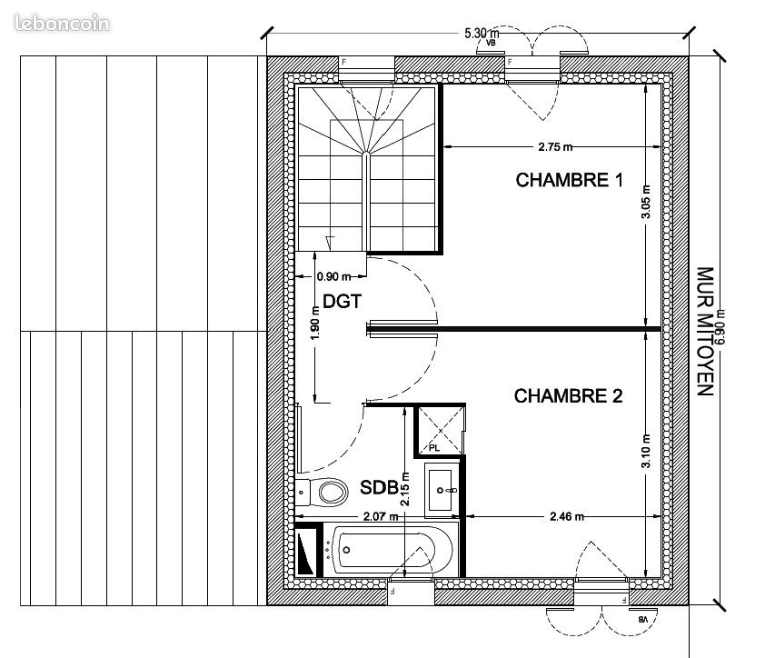 Maison 4 pièces 67 m² · à Saint-Georges-d'Oléron · 67 m² · 1 000 €/mois