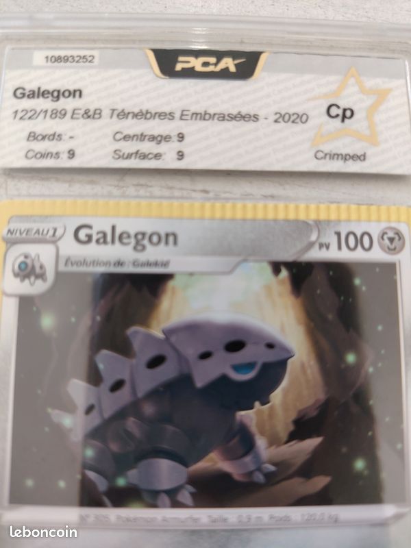 Crimped Pokmon galegon FR grade pca - Collection