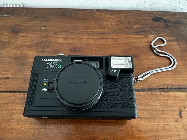 Étui Hanimex D'origine Bleu Pour Appareil 35 AFX - Pochette Compacte Avec Passant