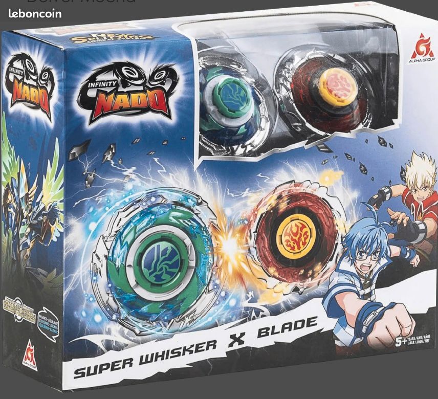 Set de 2 toupies NADO super whisker et blade (image 1)