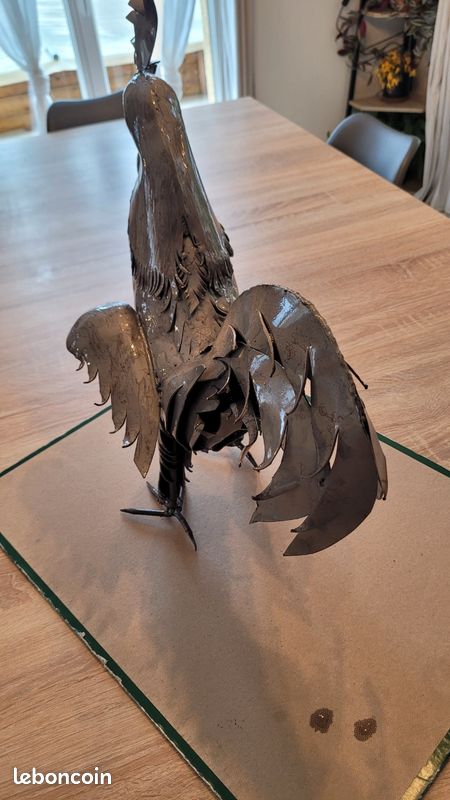Sculpture De Coq - HURRISE - Fer Durable - Décoration Intérieure Et