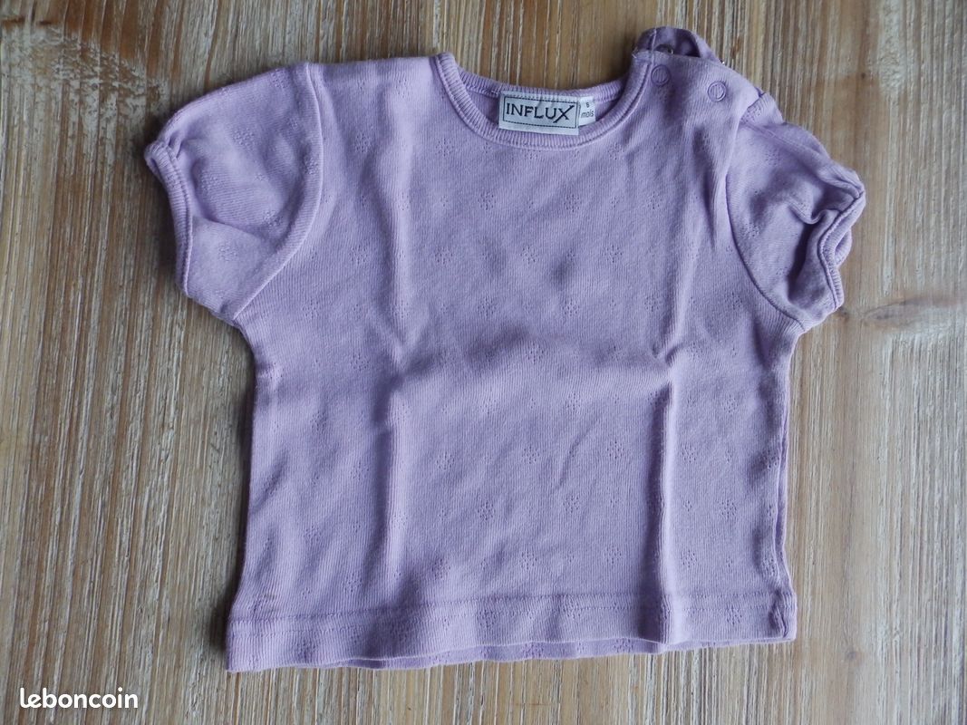 Tee-shirt manche courte 6 mois (image 1)