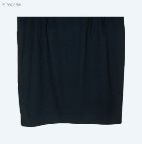 Jupe évasée Jacqueline Riu En Lin - Taille S, Couleur Gris Clair, Doublée, Occasion