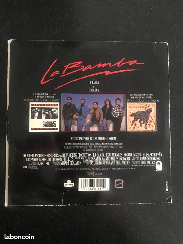 Disque vinyle 45 tours "La Bamba" - LOS LOBOS (image 2)
