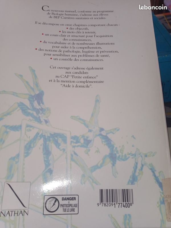 Livre de biologie BEP (image 1)