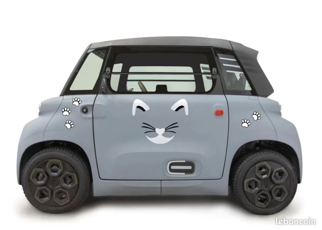 Kit déco, Stickers Citroën AMI, Rocks-E - Inclus : cover (2 côtés