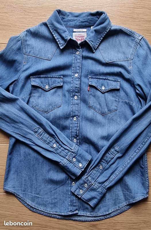Chemisier en jean LEVI'S femme – taille XS (14 ans fille) Vêtements