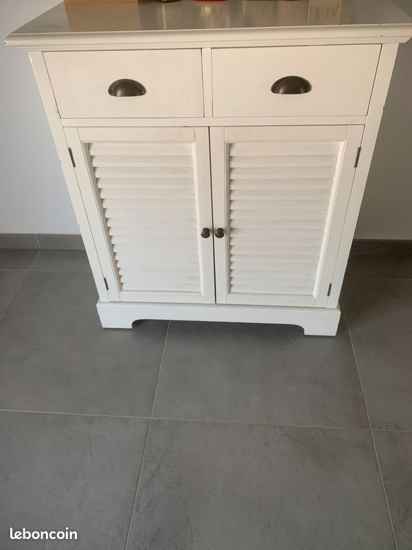 Vend petit meuble blanc maison du monde (image 1)