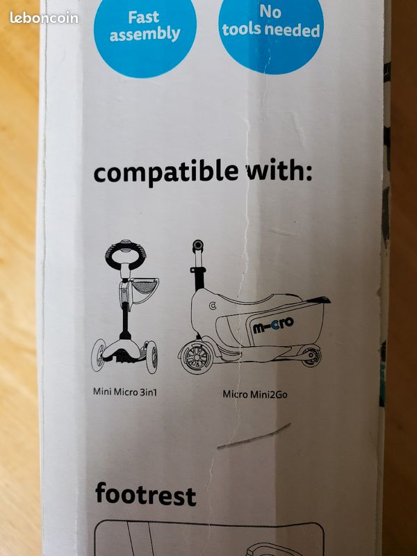 Siège et barre de poussée Trottinette Micro (image 4)