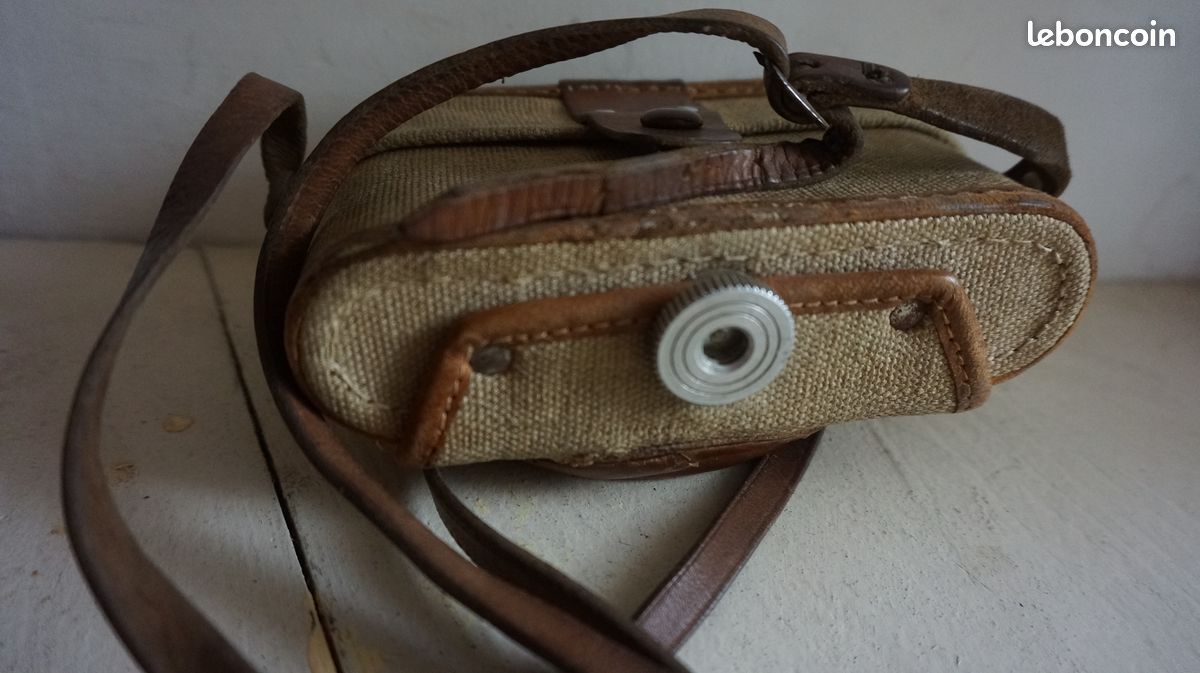 Foca, rare étui toile et cuir original 1947 aen bel état (image 4)
