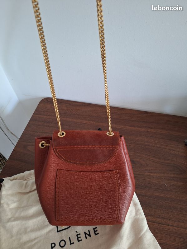 Mini Sac Sac Ã Main Femme Polene Sac Polène N°1 Mini Terre De Sienne