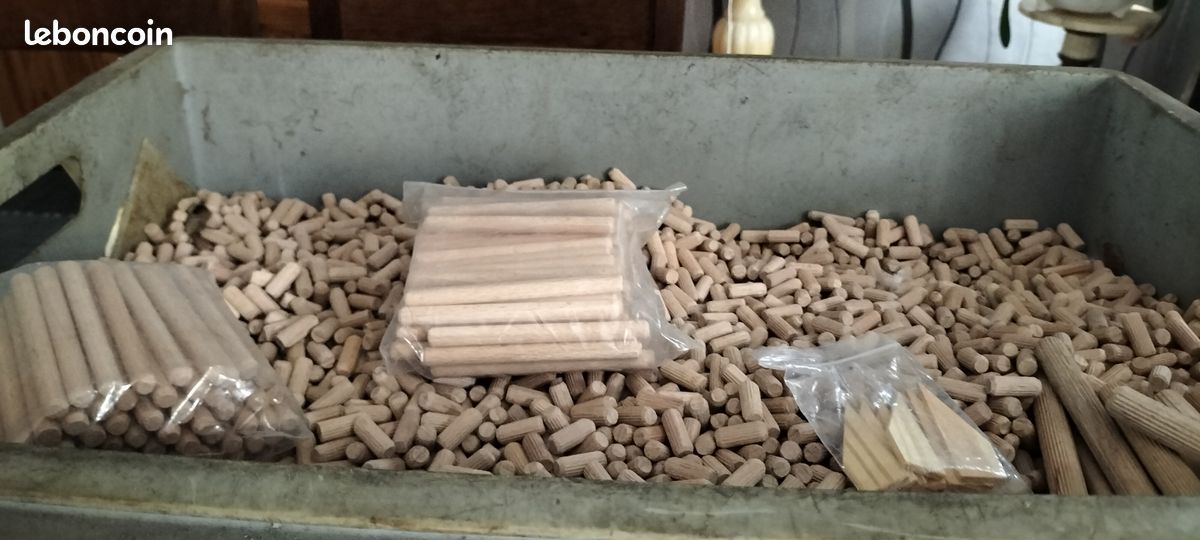 Poignet carré bois et cheville bois (image 3)