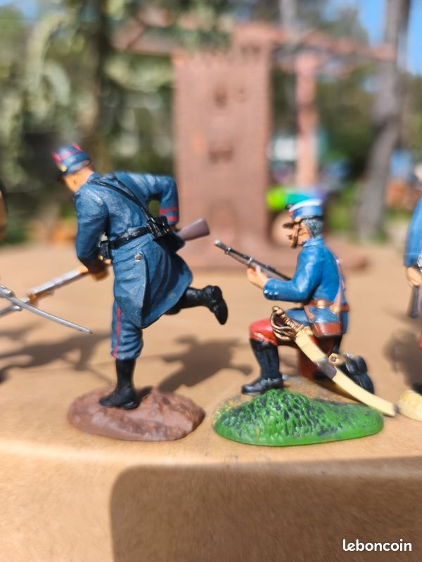 Lot De 5 Soldats De Plomb 54mm Hachette - WW1 1914/1918 - Différentes Nationalités