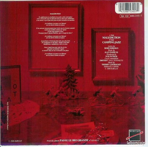 [Vinyl] Malédiction - Bon état (image 2)