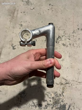 Potence Longue Vélo Randonneur Vintage – Aluminium, 90mm, ø22mm, Occasion