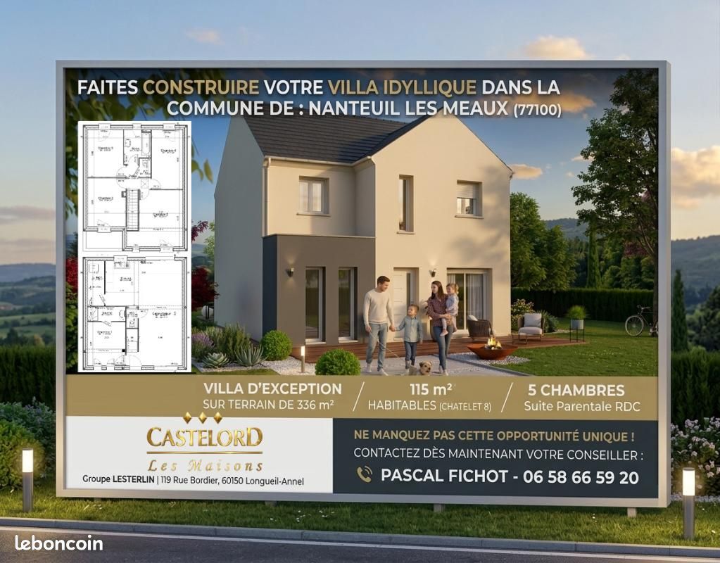 Maison 6 pièces 115 m² · à Nanteuil-lès-Meaux · 115 m² · 389 000 €