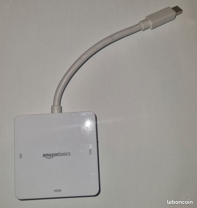 Amazonbasics Adaptateur Mini DisplayPort vers HDMI VGA DVI