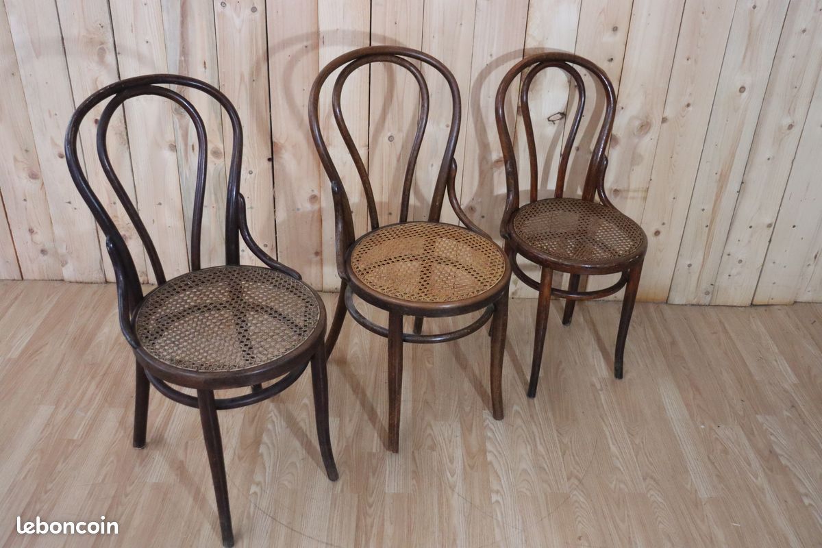 Série 6 chaises bistrot n°18 Thonet (image 4)