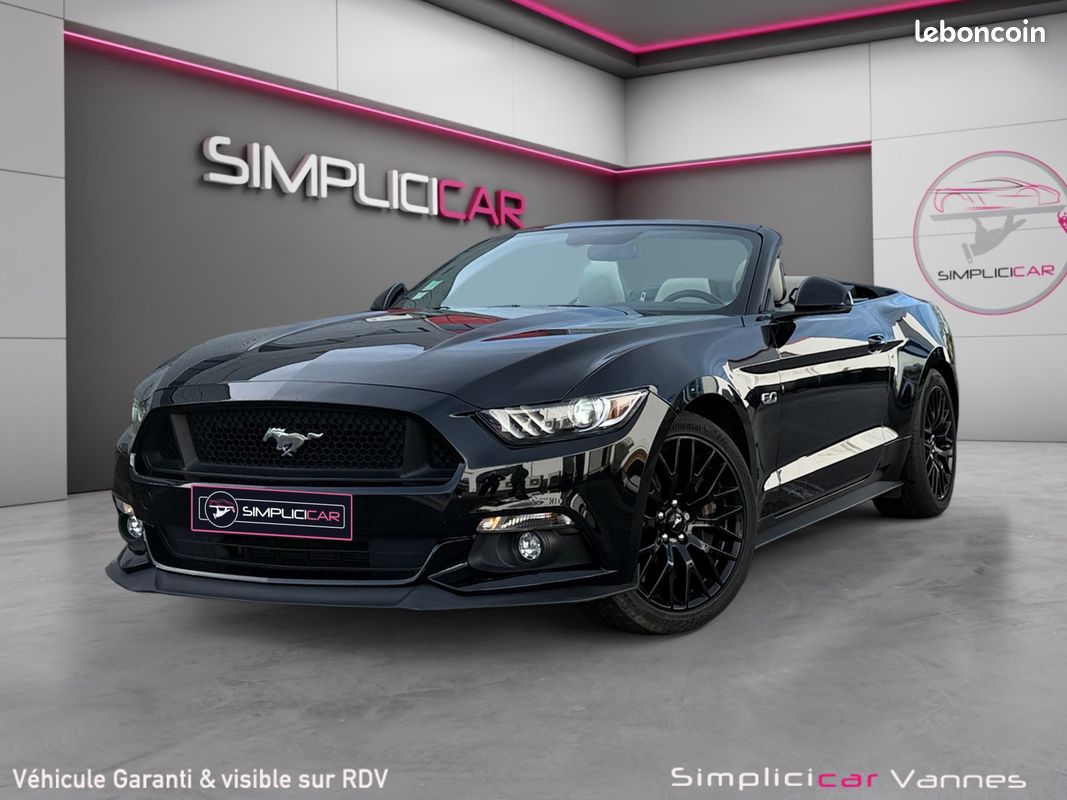 FORD MUSTANG CONVERTIBLE V8 5.0 421 GT BVA Garantie 12 Mois (image 4)