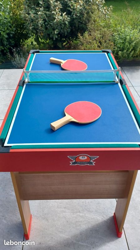 Table De Billard Pliante Portable De Avec 2 Bâtons De Queue 16 Boules