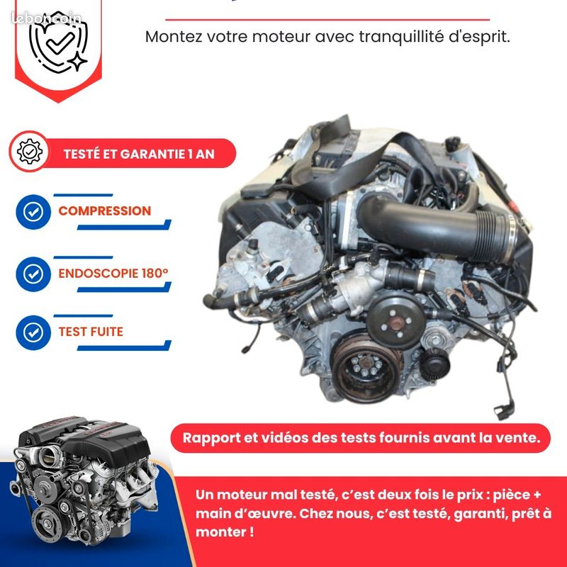 Moteur BMW 545i E60 / 645i 645Ci E63 E64 / 745i E65 4.4 V8 – 333 ch – Réf. N62B44A (image 3)
