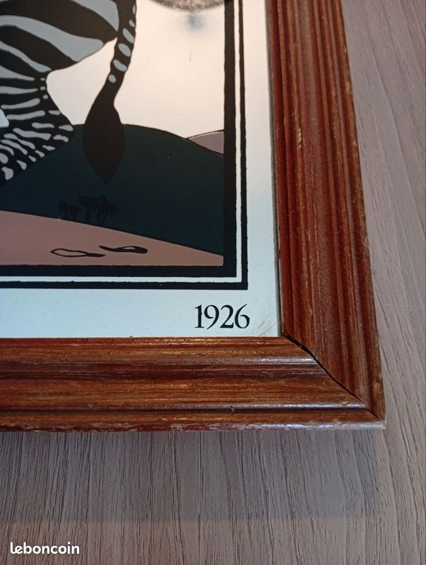 Miroir Sérigraphié VOGUE - 43x33 Cm - Occasion - Déco Murale