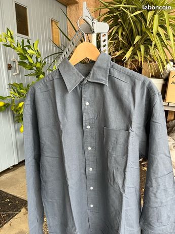 Chemise UNTUCKit Coton Taille 3XL Gris - Manches Longues, Col Boutonné, Excellent état