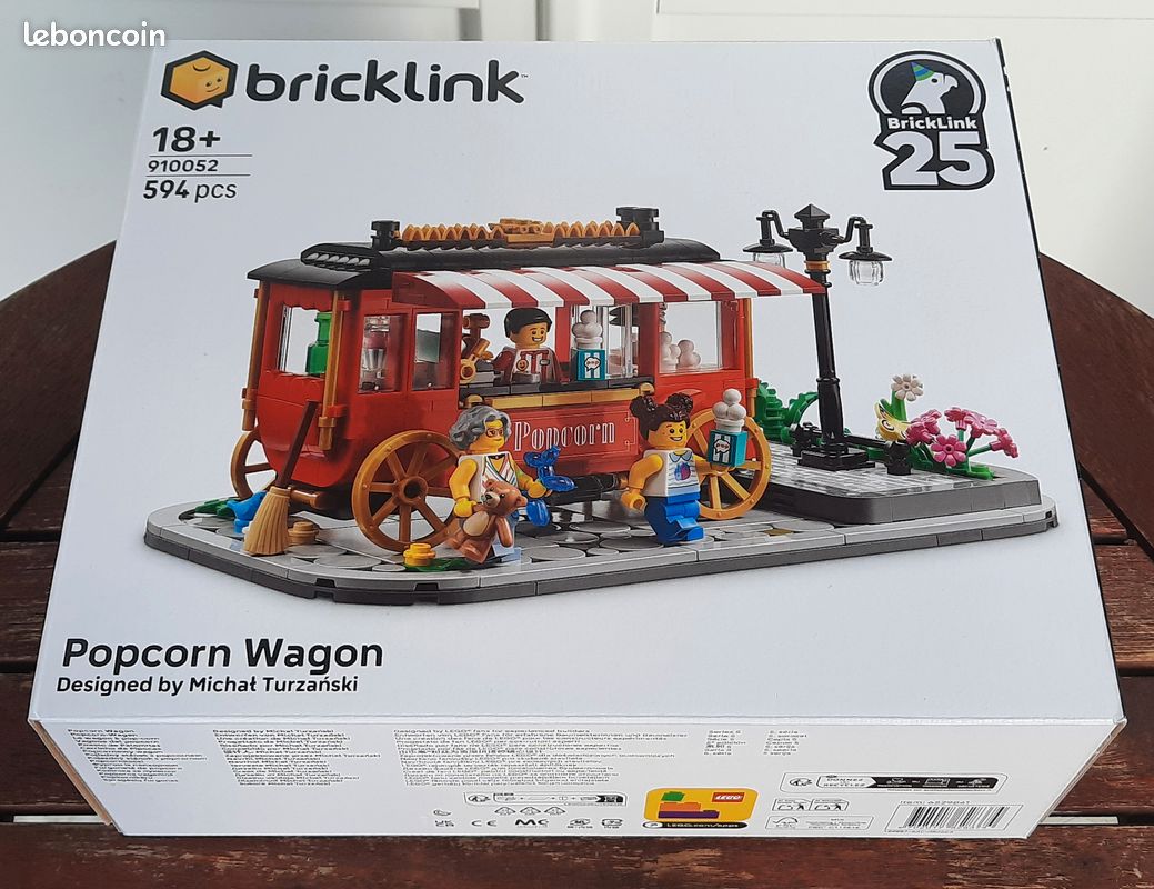 Neuf LEGO Bricklink 910052 Le wagon à pop-corn Jeux Jouets