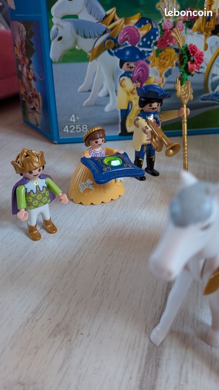 PLAYMOBIL 4258 – Calèche Royale Princesse & Roi – Thème Mariage Château – Neuf OVP