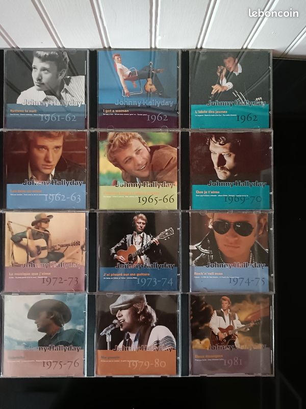 Vends lot de 12 CD de Johnny Hallyday (image 1)