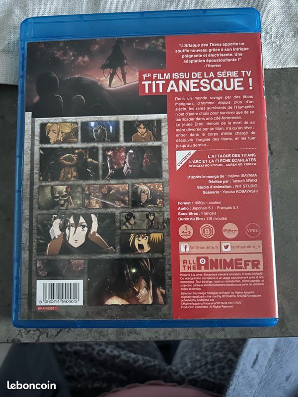 Blu ray disc l’attaque de la titans (image 2)
