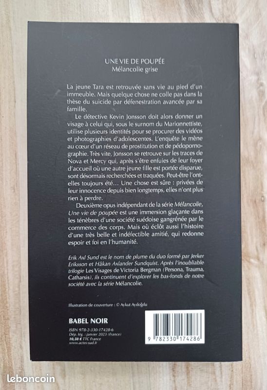 Erik Axl Sund - Une vie de poupée - Mélancolie grise (image 2)