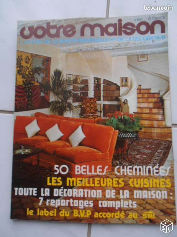 REVUE VOTRE MAISON N°164/165/166 de 1975 COLLECTOR (image 3)
