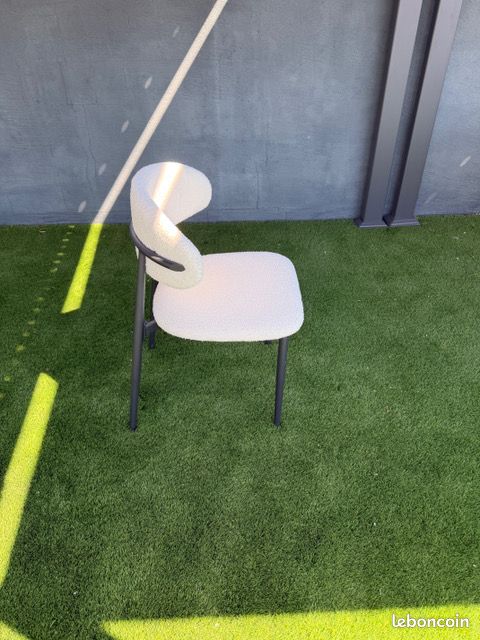 Chaise LUNA Blanche 🤍✨ Design Scandinave Neuve - Salle à Manger (image 8)