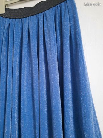 Jupe Noire Occasion Femme - Taille 42, Style Mini, En Très Bon état