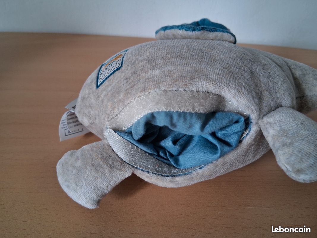 MOULIN ROTY SOUS Mon Baobab doudou lion plat anneau dentition attache