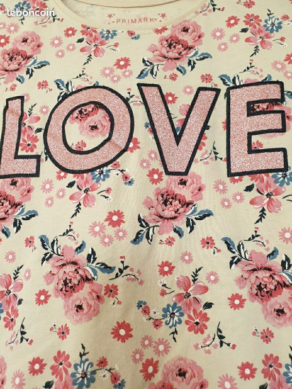 Pull Fille Primark 2-3 Ans – Capuche, Floral Multicolore, Coton – Très Bon état