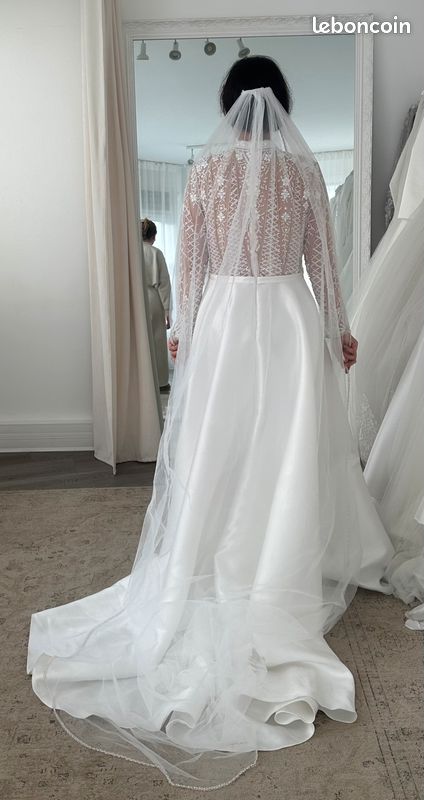 Voile de mariée tulle longue Mariage (image 5)