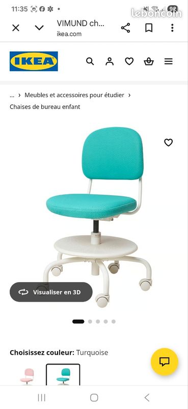 Chaise bureau enfant (image 2)