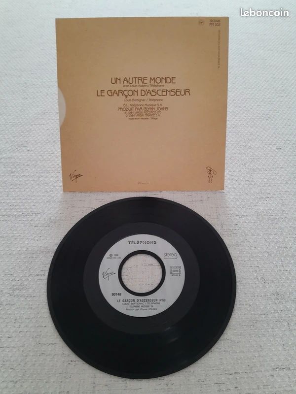 Vinyle 45t Telephone Un autre monde (image 2)