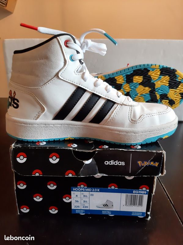Basketball Shoes Adidas Hoops Mid K Pokemon NEW Adidas Pokemon