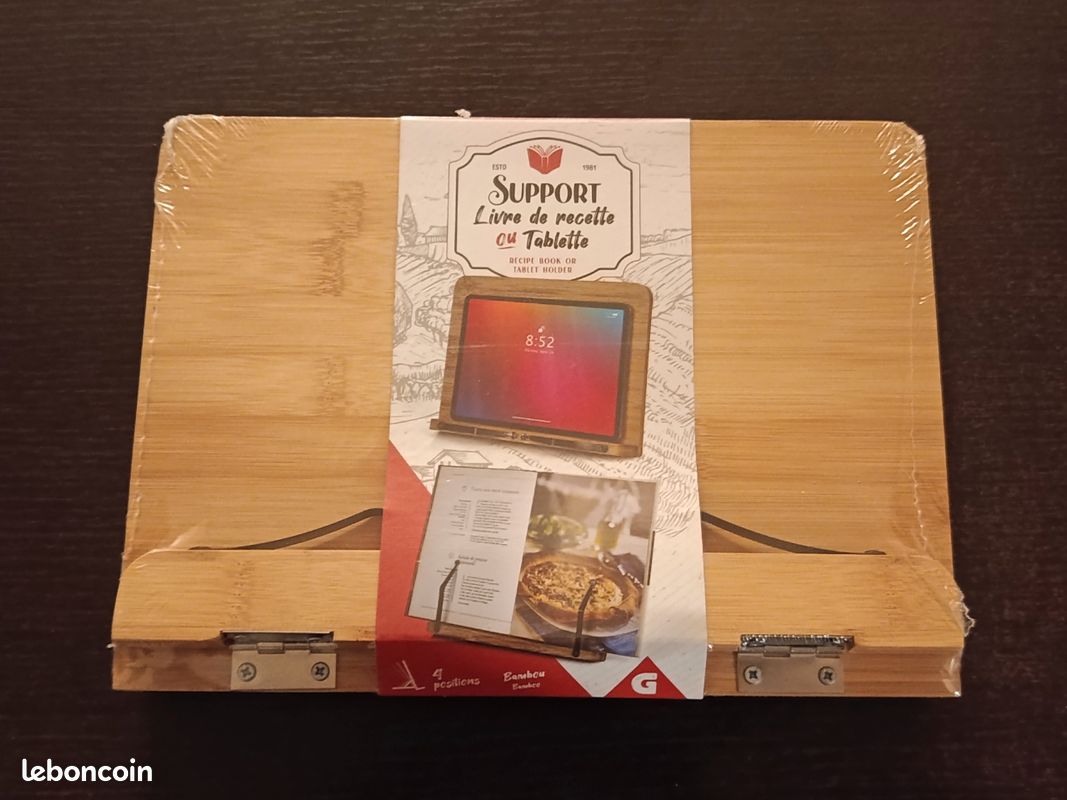 Neuf - Support pour tablette ou livre de recettes (image 1)