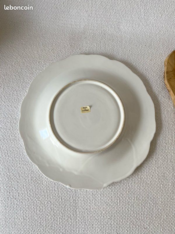 Superbe plat en cĂ©ramique blanc avec fraise đ (image 5)