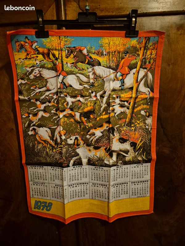 🎂Torchon Calendrier - 1978🎂 (image 6)