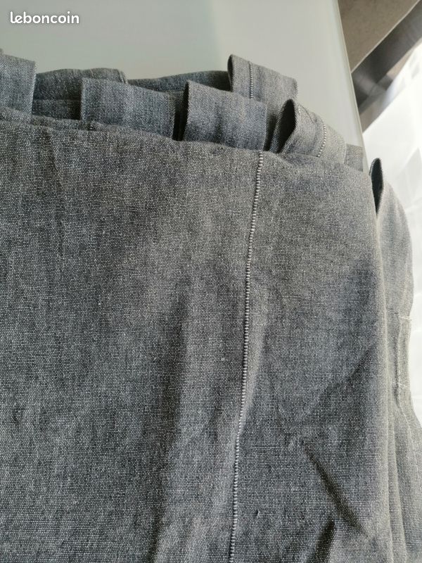 Rideaux IKEA LENDA Gris Avec Embrasses – 1 Paire, Neuf Sous Emballage