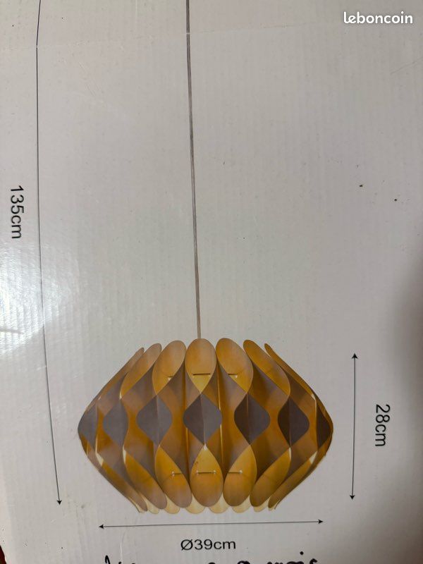 Lampe suspension effet origami (image 5)