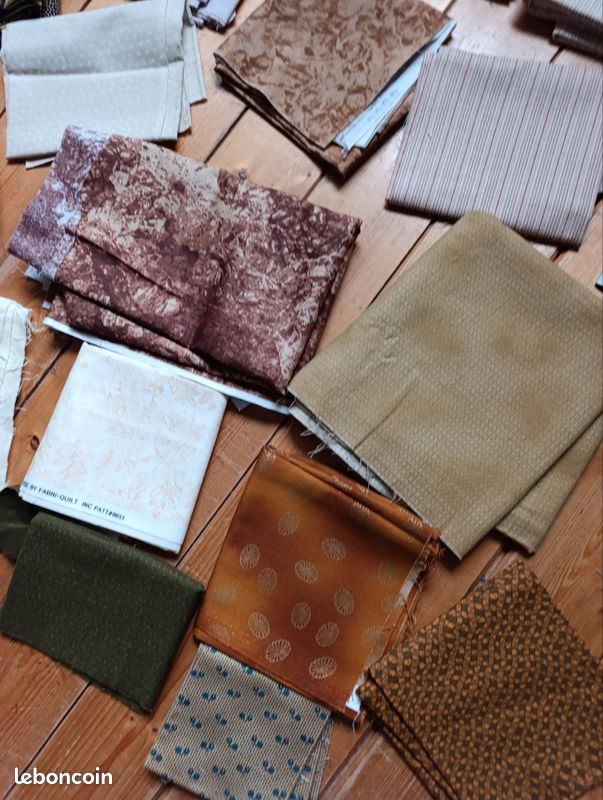👉 Lot de 25 coupons de tissus + 1livre gratuit. Patchwork. Loisirs créatifs (image 3)