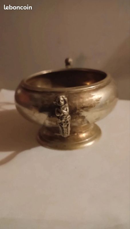 Sucrier métal argenté (image 2)