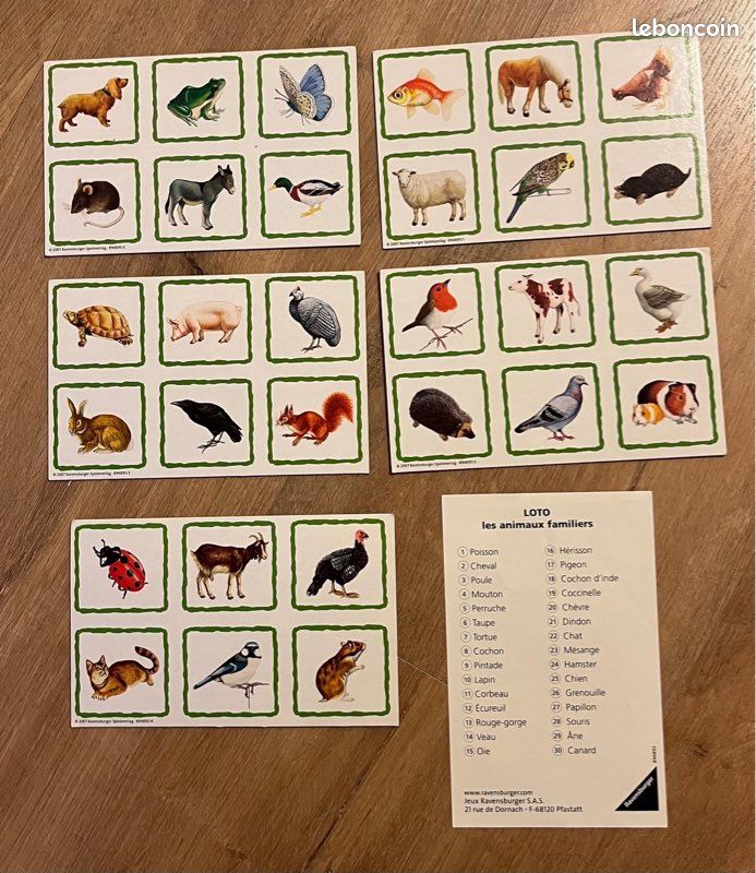 Loto les animaux familiers (image 2)