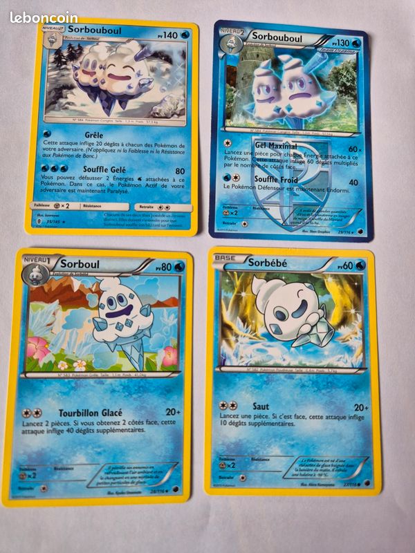 Lot de cartes Pokémon (énergie eau) (image 6)